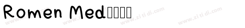 Romen Med字体转换